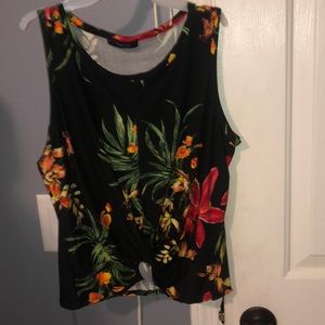 Flowery tank top